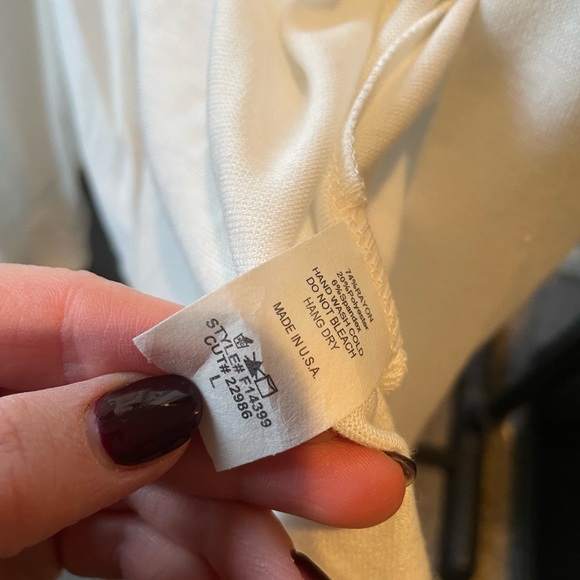 White, long, stretchy vest. NWT - Picture 3 of 4